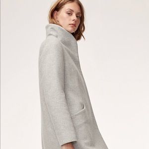 Aritzia Wilfred Cocoon Coat - Heather Grey Color